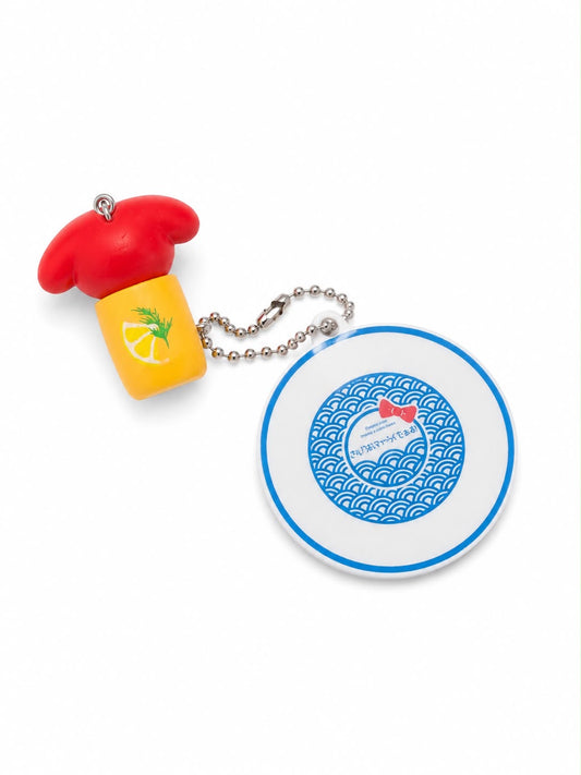 My Melody Sushi Plate Japanese Sanrio Keychain