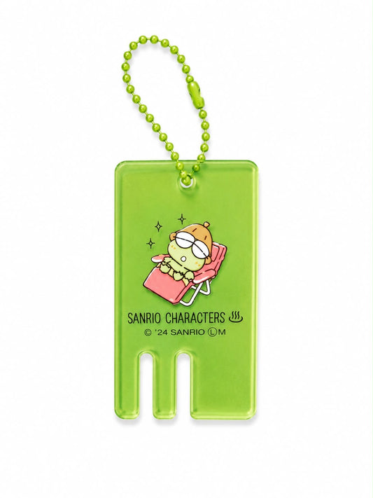 Keroppi Green Clear Japanese Sanrio Keychain