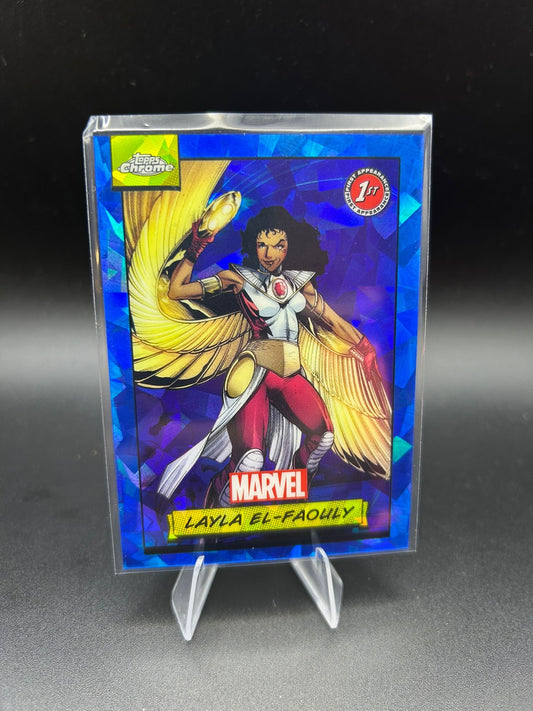 2024 Topps Chrome Marvel Layla El-Faouly Sapphire Base