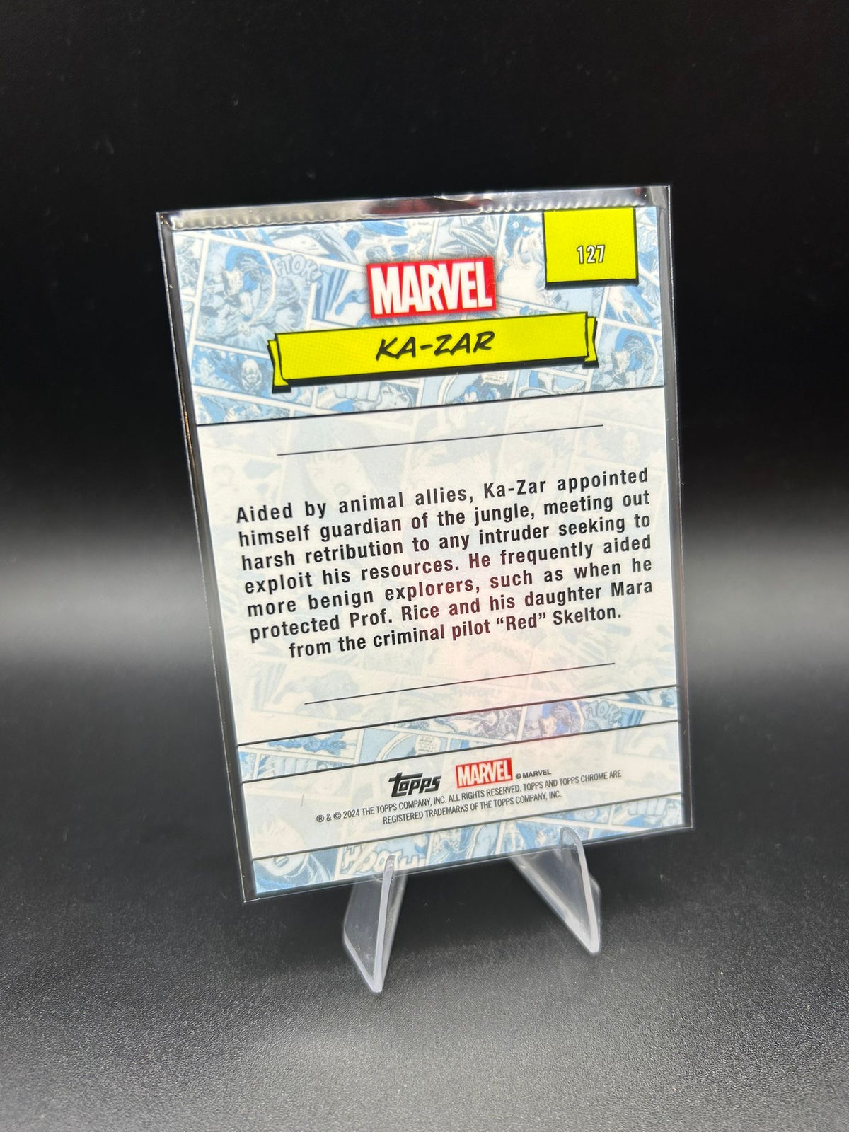 2024 Topps Chrome Marvel Ka-Zar Sapphire Base