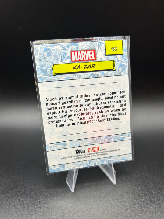 2024 Topps Chrome Marvel Ka-Zar Sapphire Base