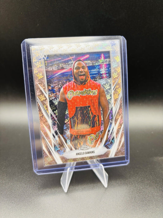 WWE Topps Chrome 2026 Logofractor 1/1 Rose Gold Angelo Dawkins