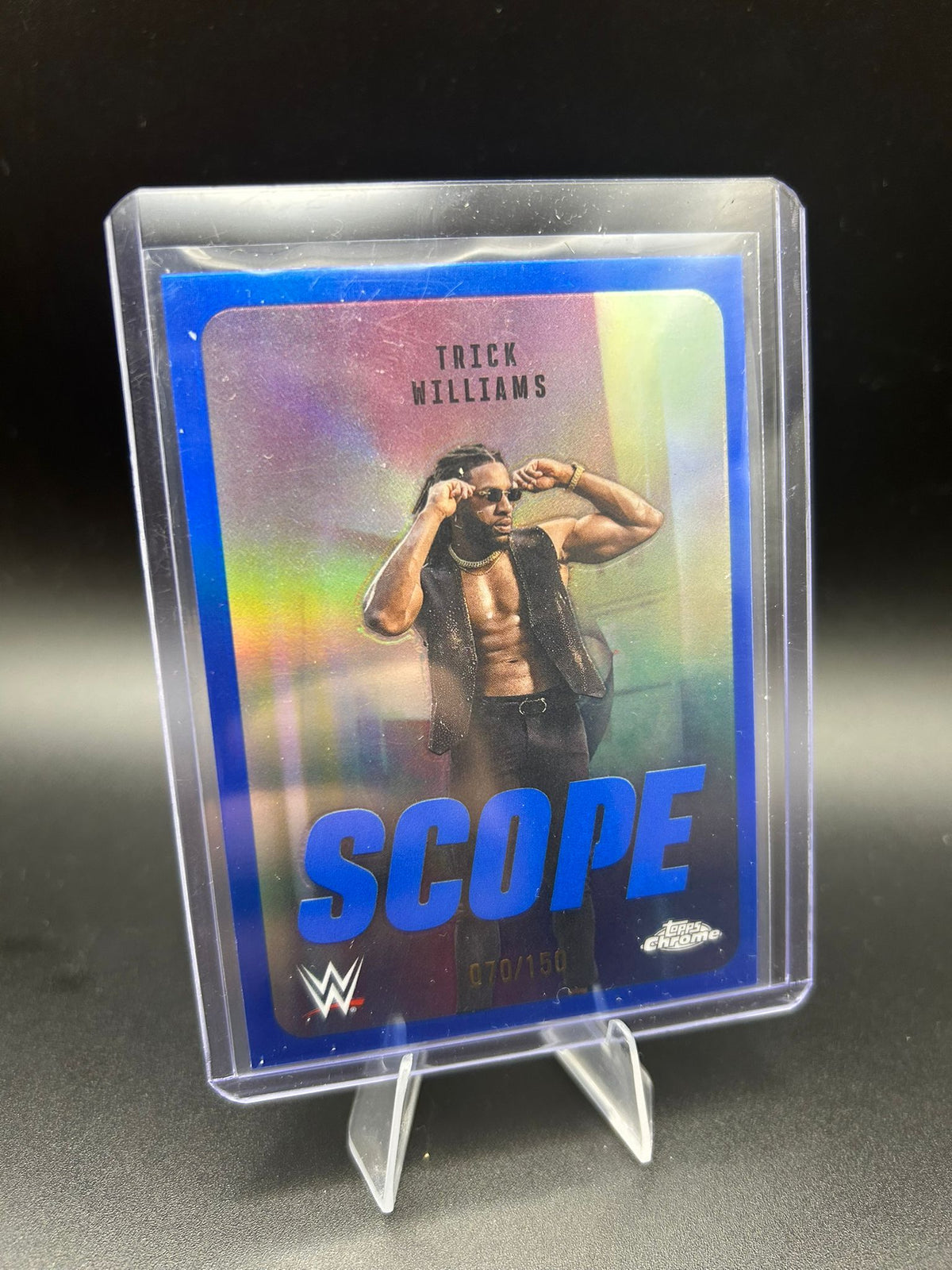 2026 WWE Topps Chrome Trick Williams /150 Blue Scope