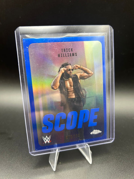 2026 WWE Topps Chrome Trick Williams /150 Blue Scope