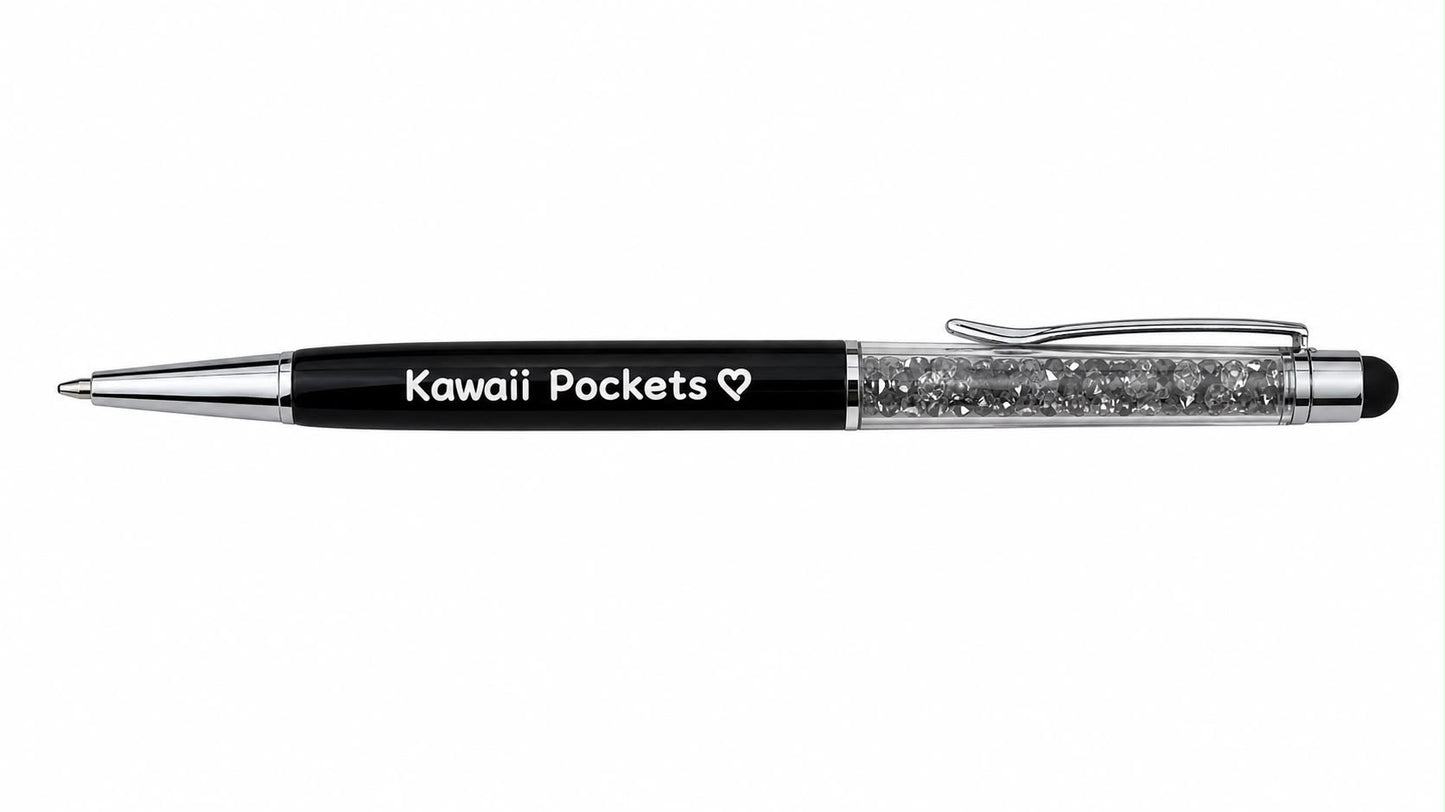 Kawaiipockets Black Bling Pen