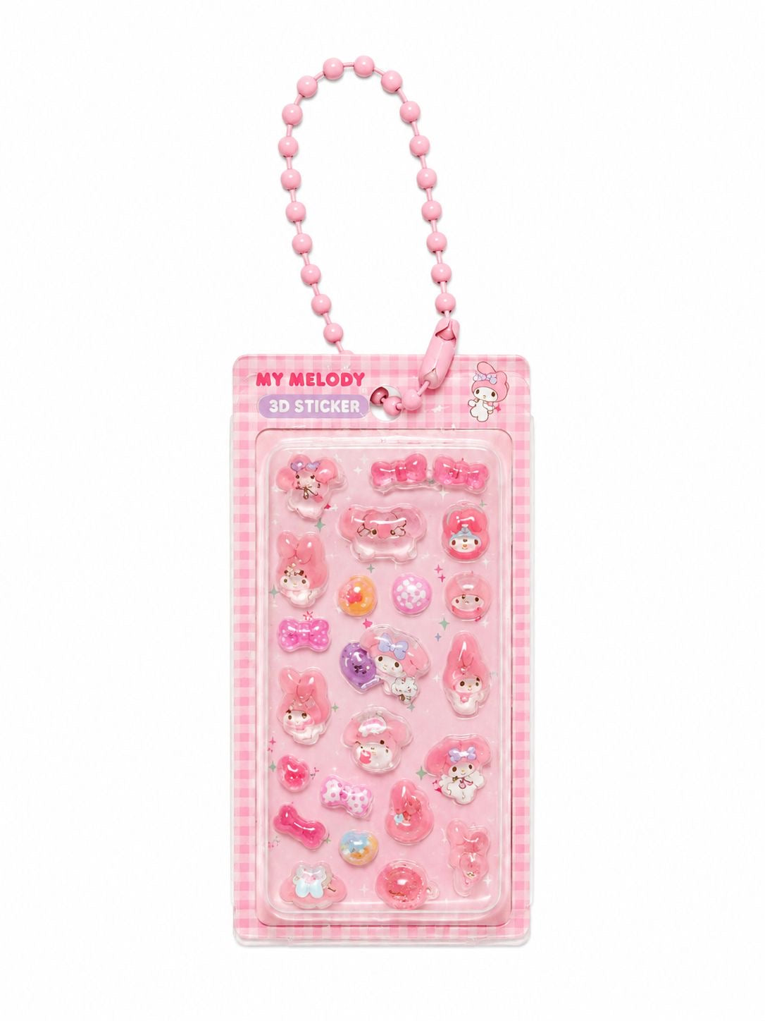 Miniature 3D Bubble Sanrio Sticker Keychain