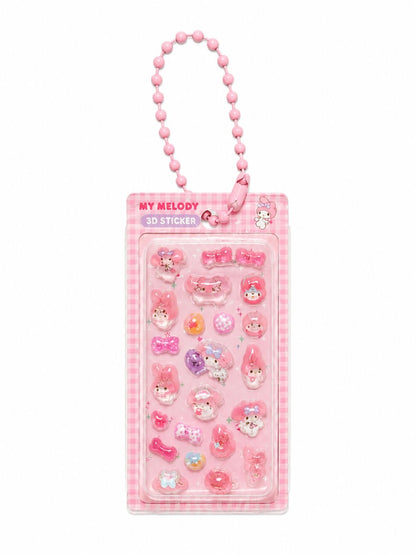 Miniature 3D Bubble Sanrio Sticker Keychain