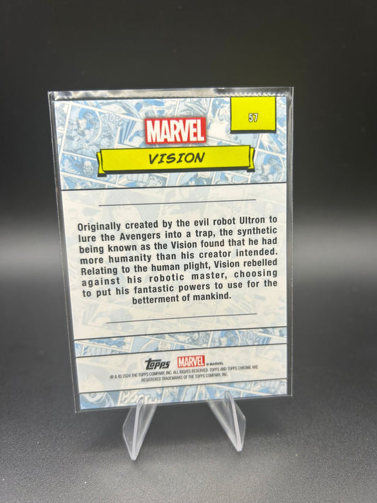 2024 Topps Chrome Marvel Vision Sapphire Base