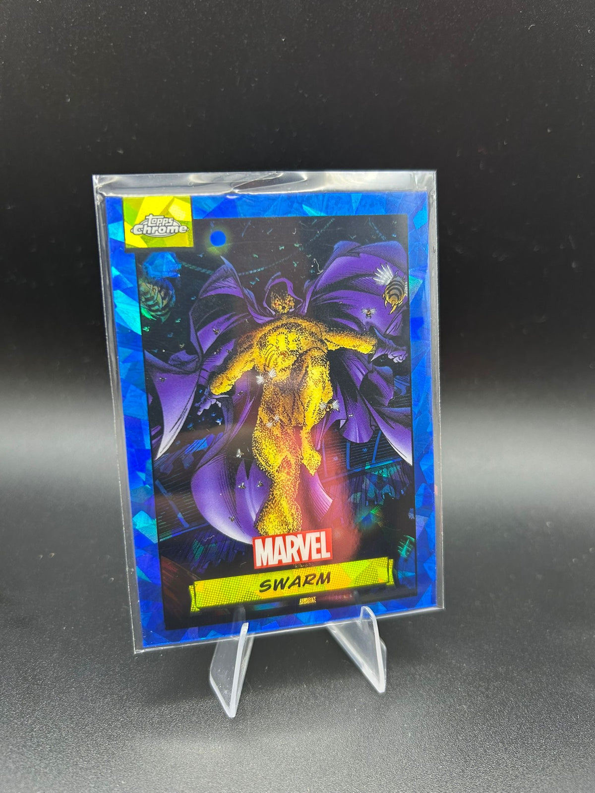 2024 Topps Chrome Marvel Swarm Sapphire Base
