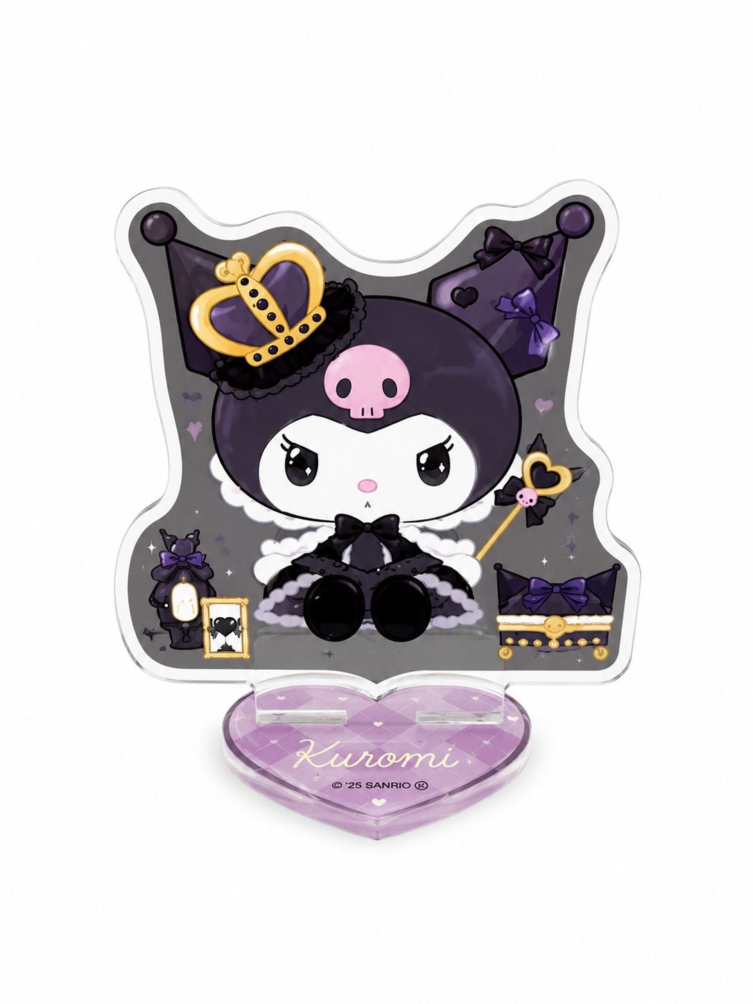 Kuromi Queen Grey Acrylic Display Stand Japanese Sanrio