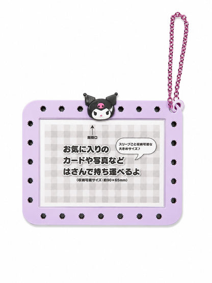 Kuromi Chunky Photo Card Japanese Sanrio Keychain Accessory