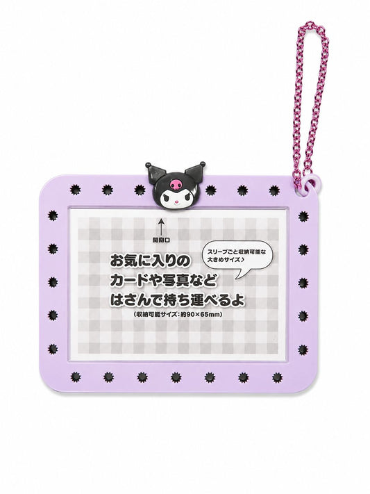 Kuromi Chunky Photo Card Japanese Sanrio Keychain Accessory