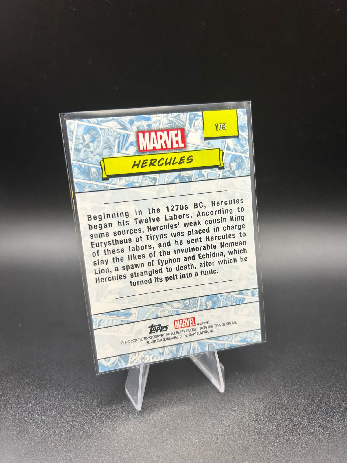 2024 Topps Chrome Marvel Hercules Sapphire Base