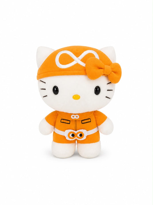 Hello Kitty Orange Infinity Eight Ranger Japanese Sanrio Plush Keychain