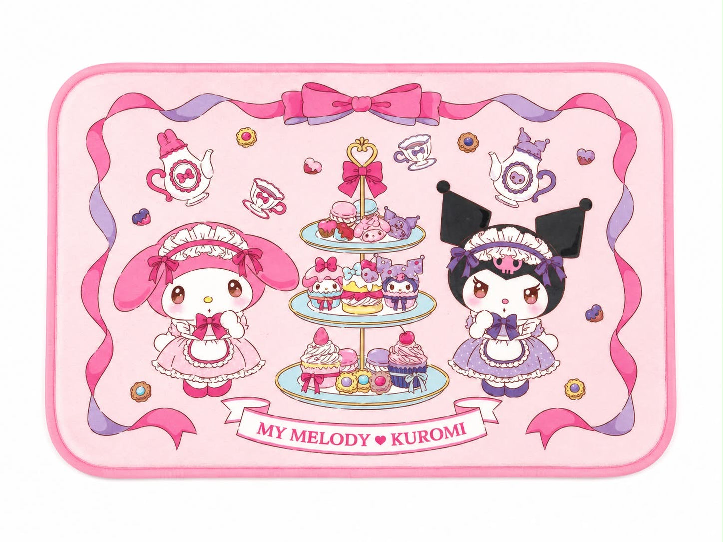 Kuromi x Melody Cakes Anti-Slip Japanese Sanrio Floor Mat