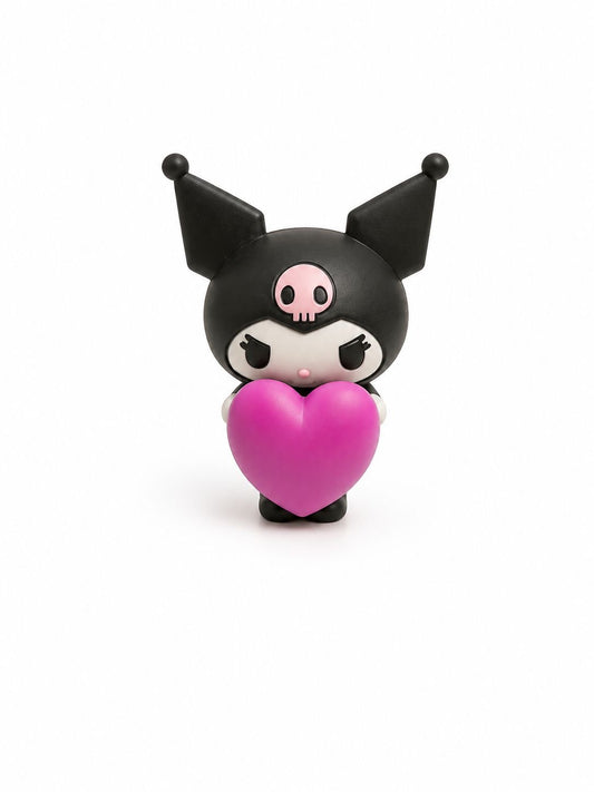 Kuromi Pink Heart Japanese Sanrio Mini Figure