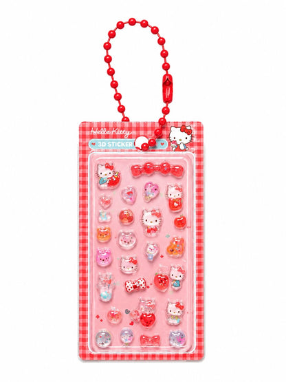 Miniature 3D Bubble Sanrio Sticker Keychain