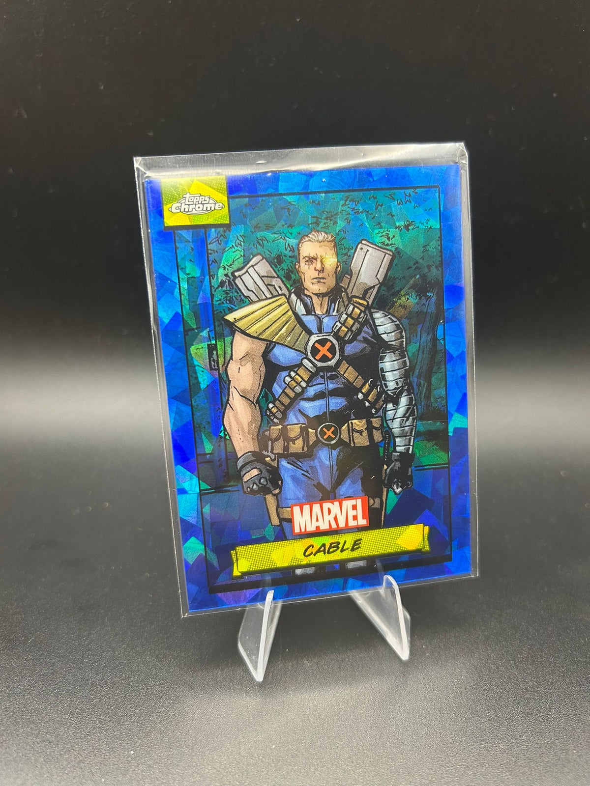 2024 Topps Chrome Marvel Cable Sapphire Base