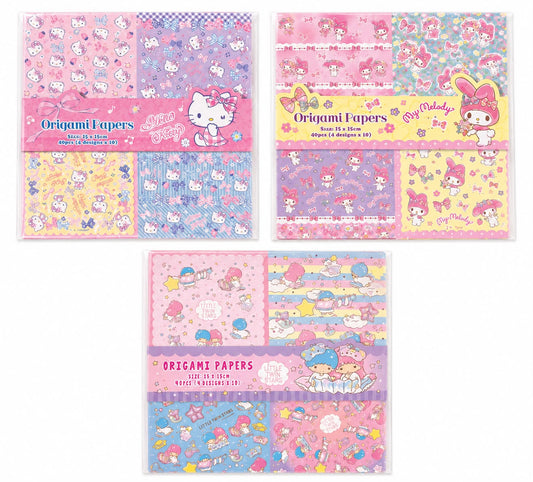 Colourful 15cm x 15cm Sanrio Origami Papers