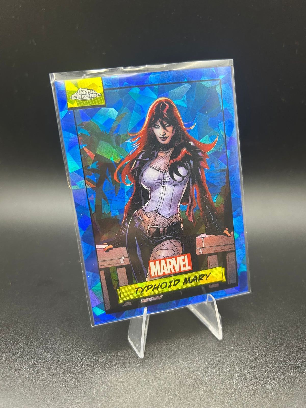 2024 Topps Chrome Marvel Typhoid Mary Sapphire Base