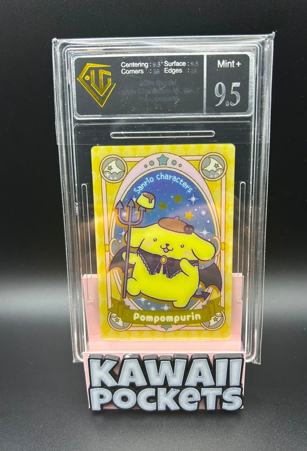2024 Bandai PomPomPurin Vol.7 | No.21 Japanese Sanrio Wafer Card UGC Graded 9.5 Mint+ Slab