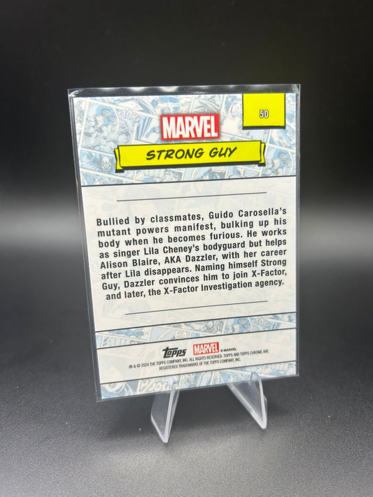 2024 Topps Chrome Marvel Strong Guy Sapphire Base
