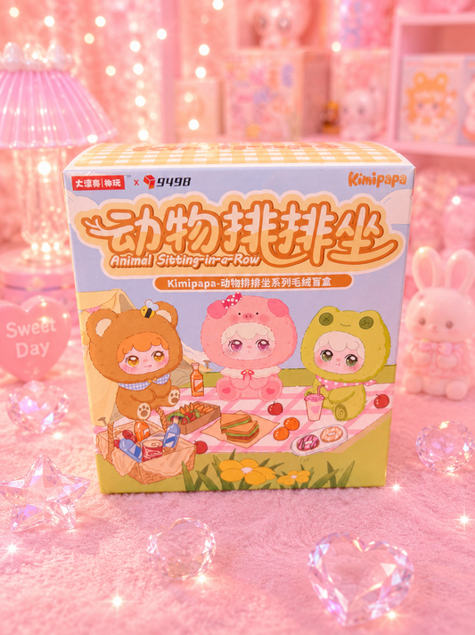 Kimipapa Animals Sitting in a Row Blind Box