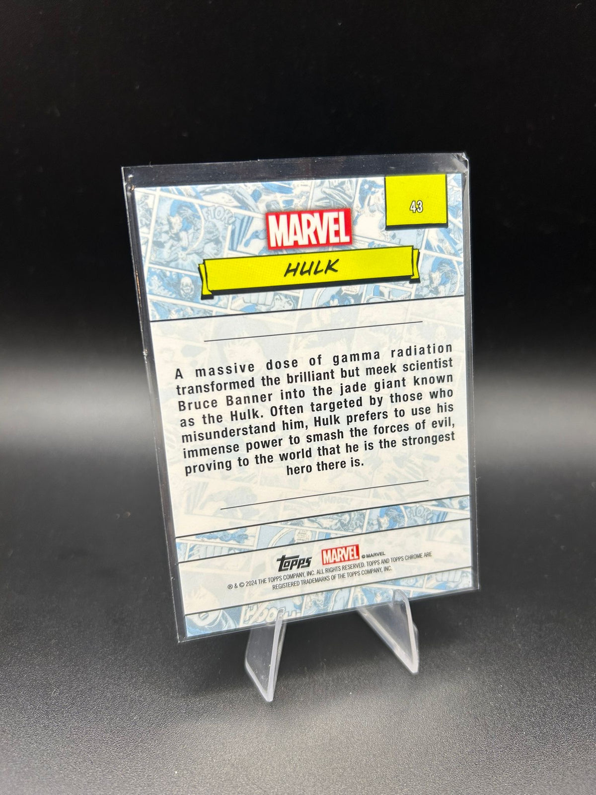 2024 Topps Chrome Marvel Hulk Sapphire Base