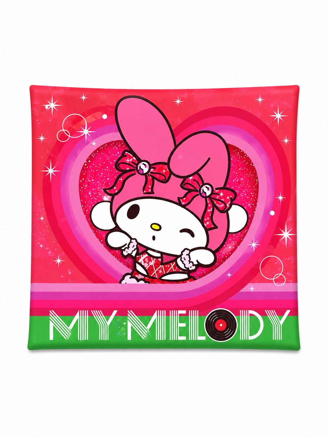 Melody Square PVC Button Pouch Japanese Sanrio Keychain