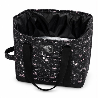 Pochacco Black Thermal Drawstring Japanese Sanrio Picnic Bag