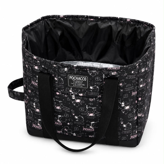 Pochacco Black Thermal Drawstring Japanese Sanrio Picnic Bag
