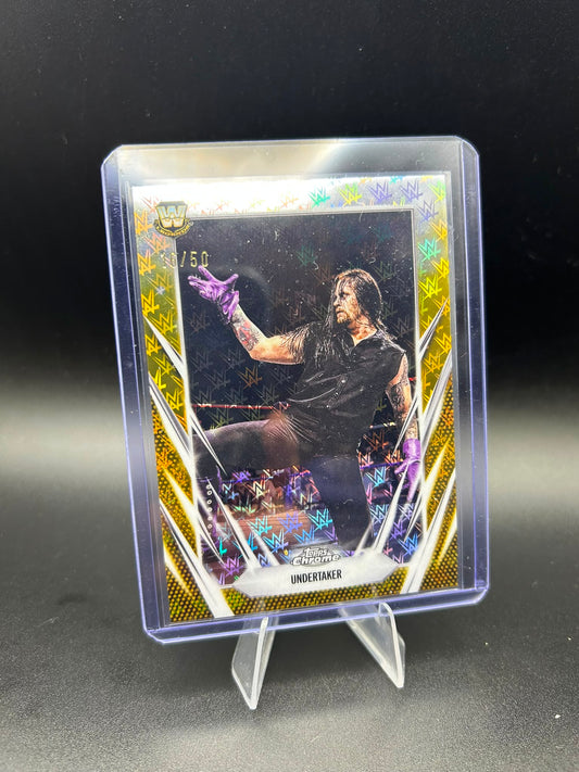 2026 WWE Topps Chrome Logofractor Undertaker /50 Gold