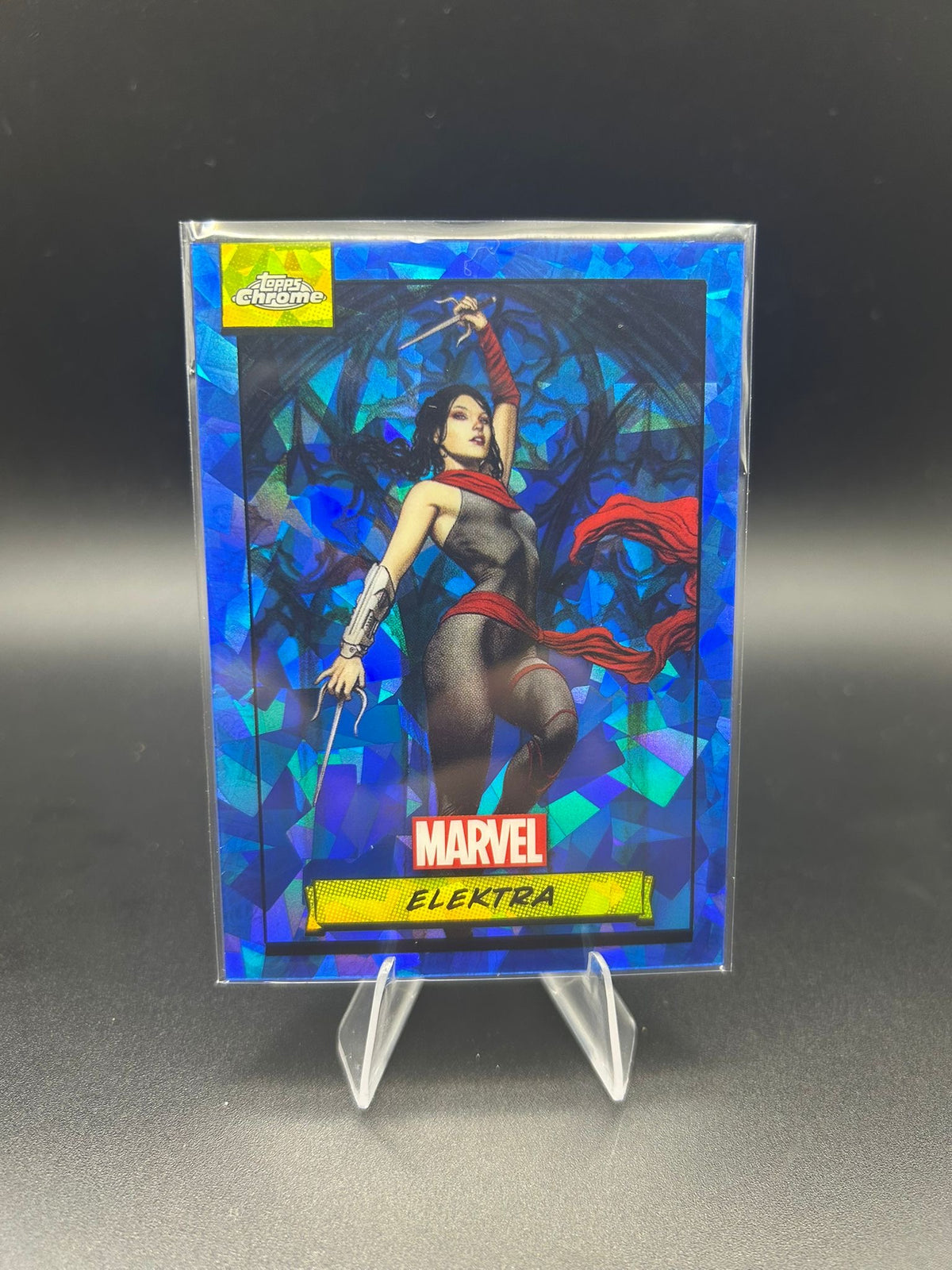 2024 Topps Chrome Marvel Elektra Sapphire Base