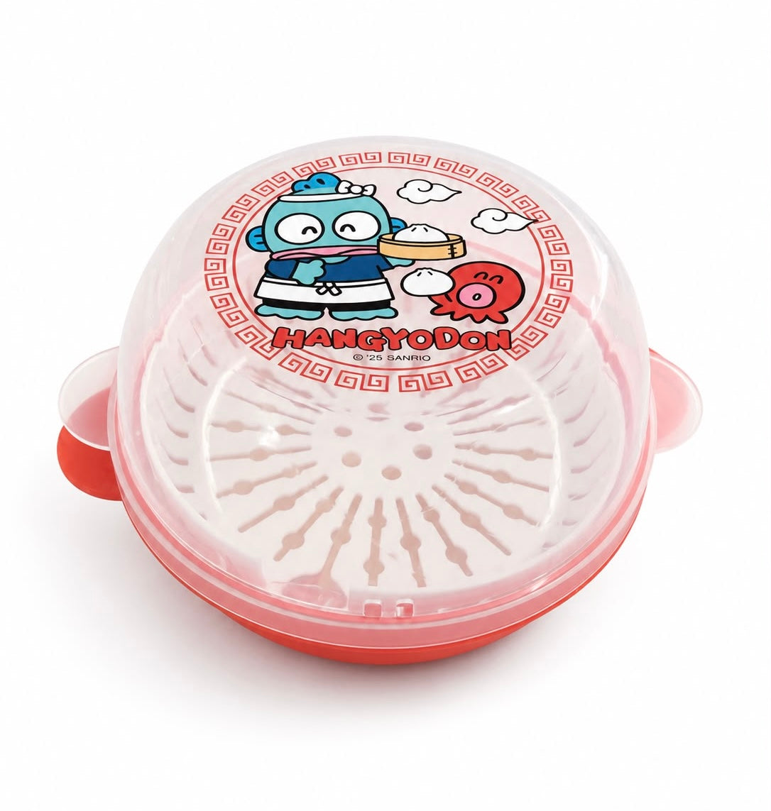 Red Hangyodon Mini Microwave Steamer Japanese Sanrio Kitchen