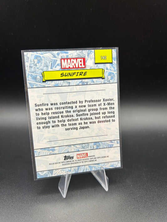 2024 Topps Chrome Marvel Sunfire Sapphire Base