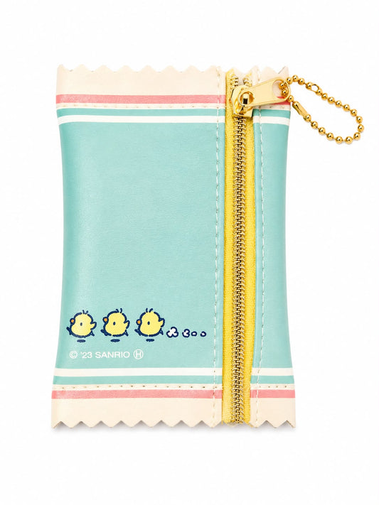 Pochacco Mint Leatherette Zip Coin Pouch Japanese Sanrio