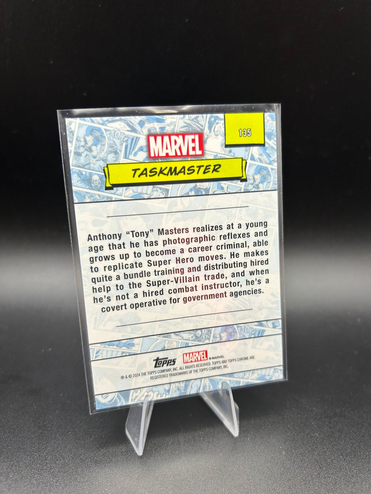2024 Topps Chrome Marvel Taskmaster Sapphire Base