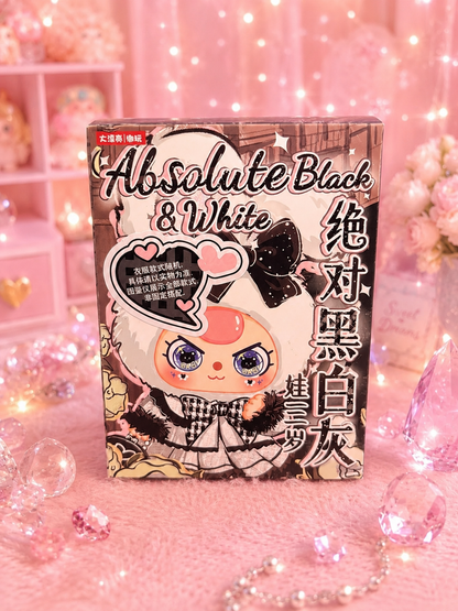 Baby Three Absolute Black & White Bunny Blind Box