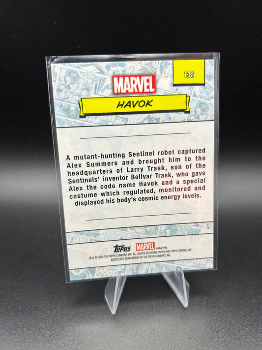 2024 Topps Chrome Marvel Havok Sapphire Base