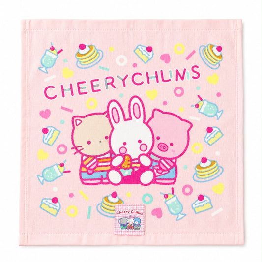 Cheery Chums 33cm Square Flannel Japanese Sanrio Face Cloth