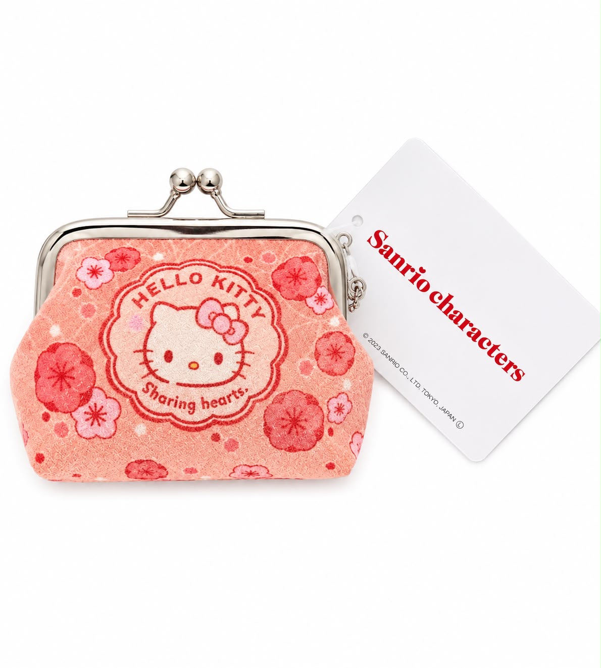 Hello Kitty Peach Japanese Sanrio Mini Clutch Purse