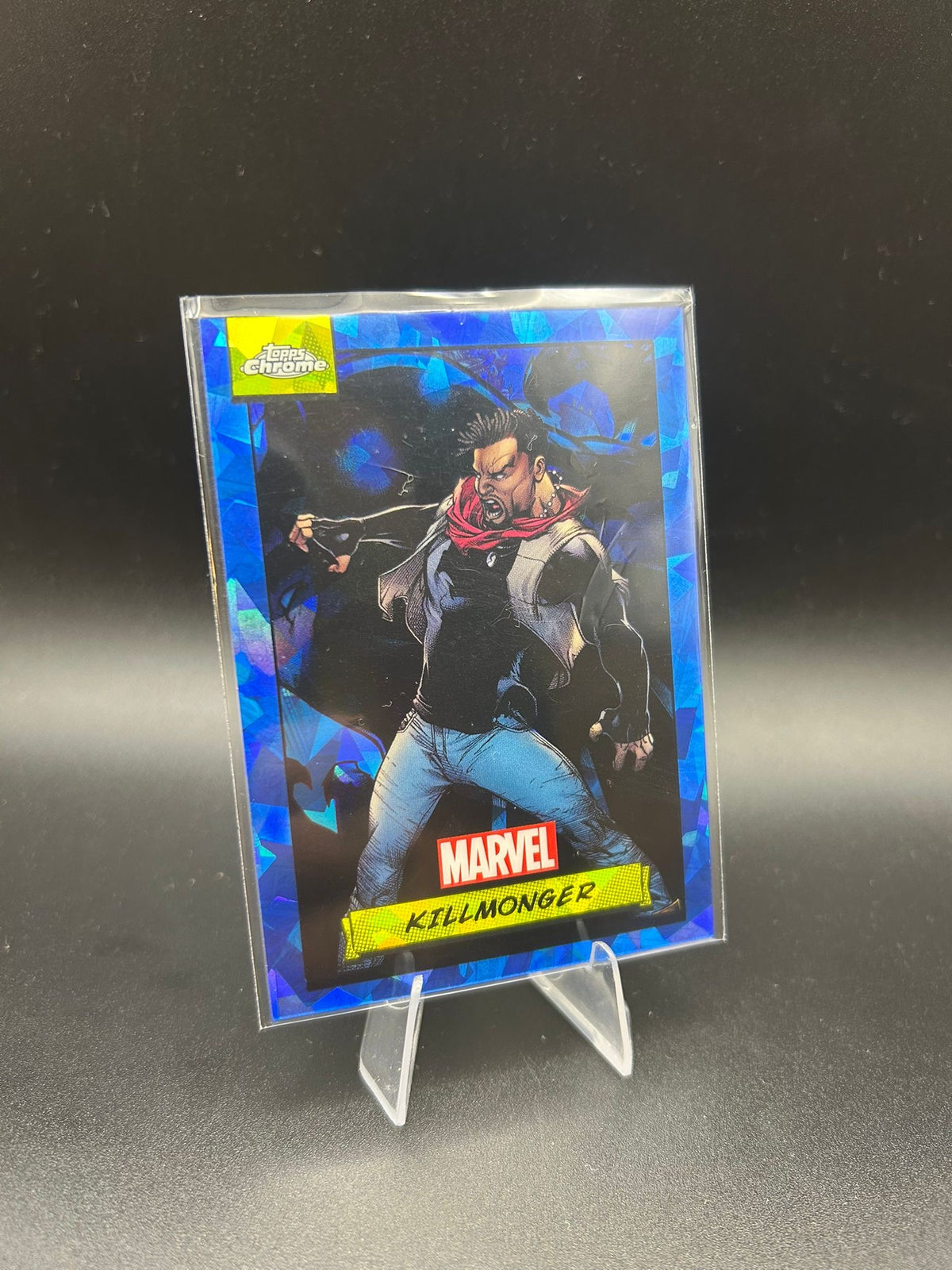 2024 Topps Chrome Marvel Killmonger Sapphire Base