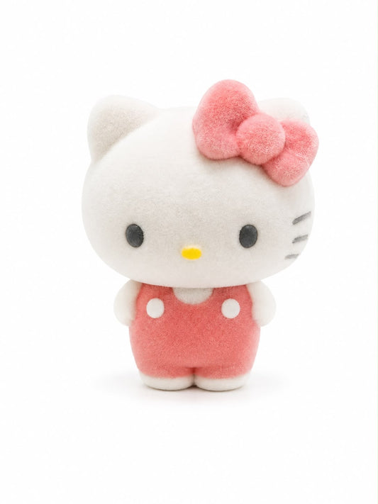 Hello Kitty Flocked Fuzzy Friend Japanese Sanrio Mini Figure
