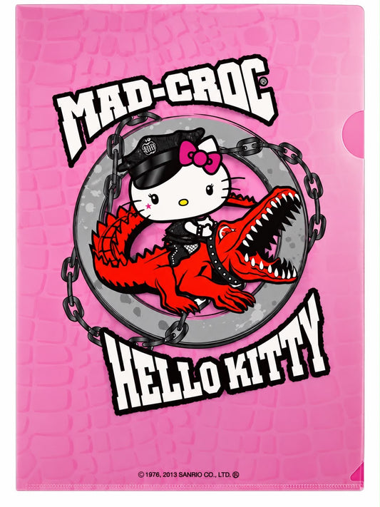 Hello Kitty x Mad Croc Pink Transparent Japanese Sanrio A4 Document Wallet