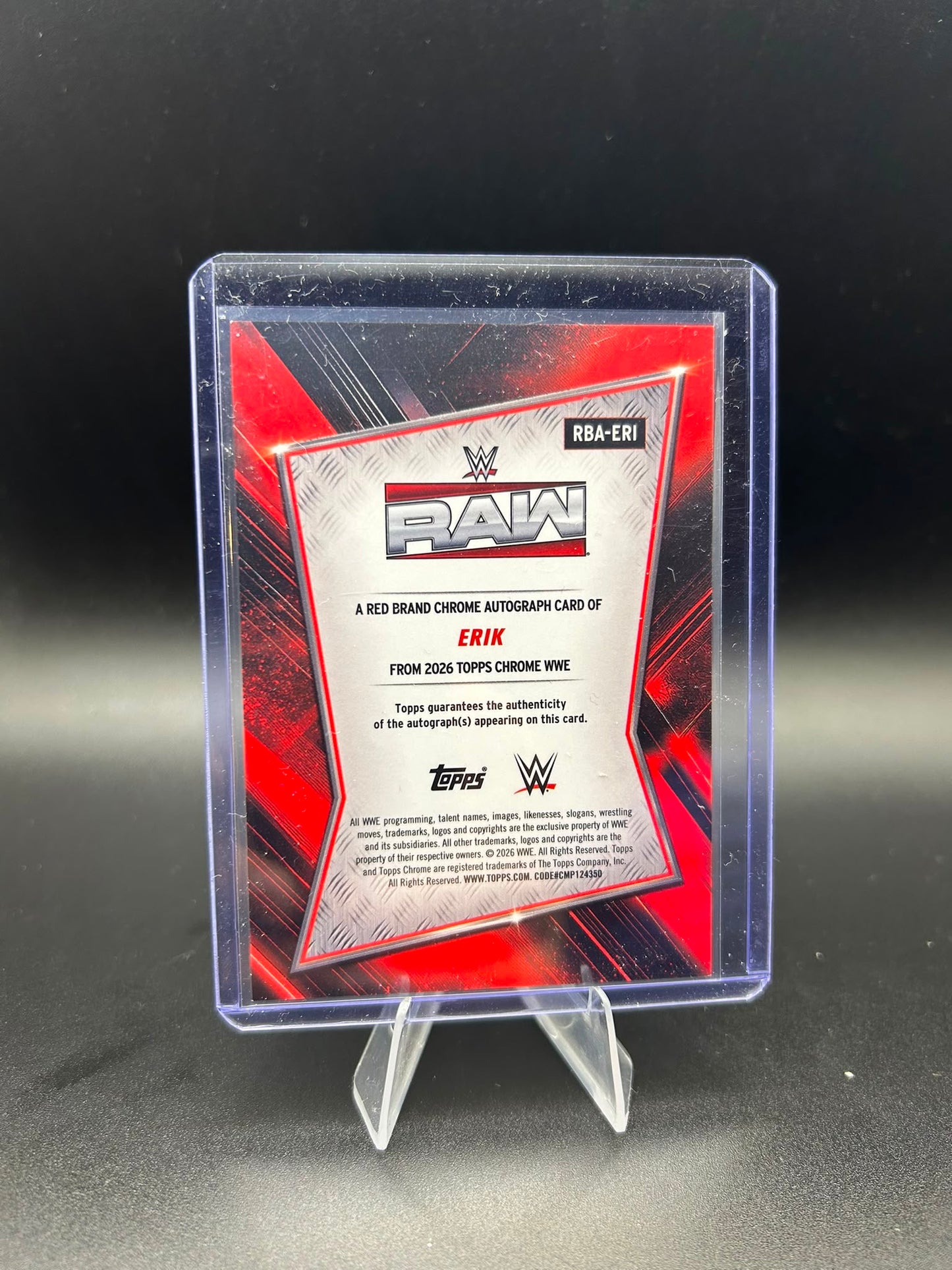 2026 WWE Topps Chrome Erik Auto Base