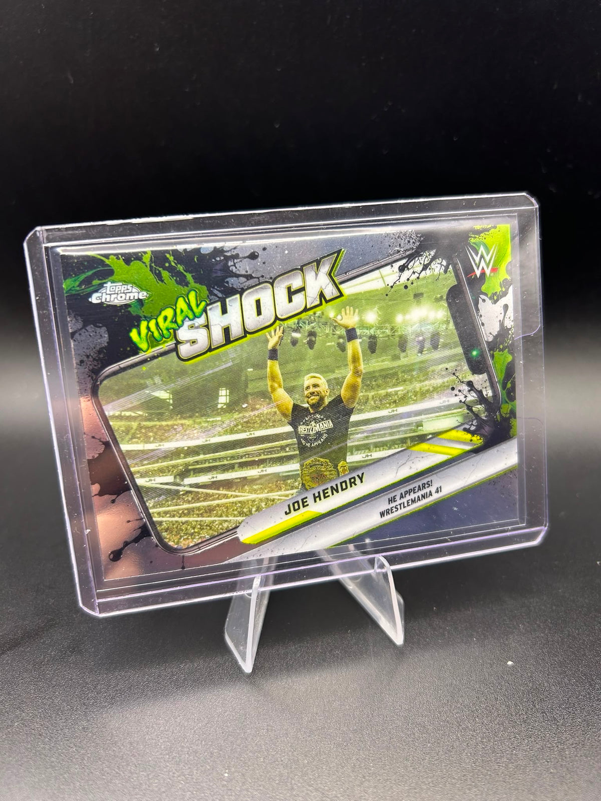 2026 WWE Topps Chrome Joe Hendry Viral Shock Base