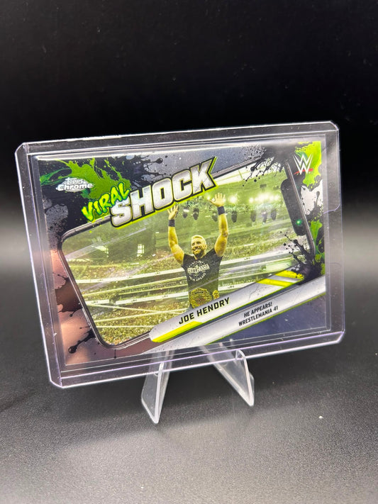 2026 WWE Topps Chrome Joe Hendry Viral Shock Base