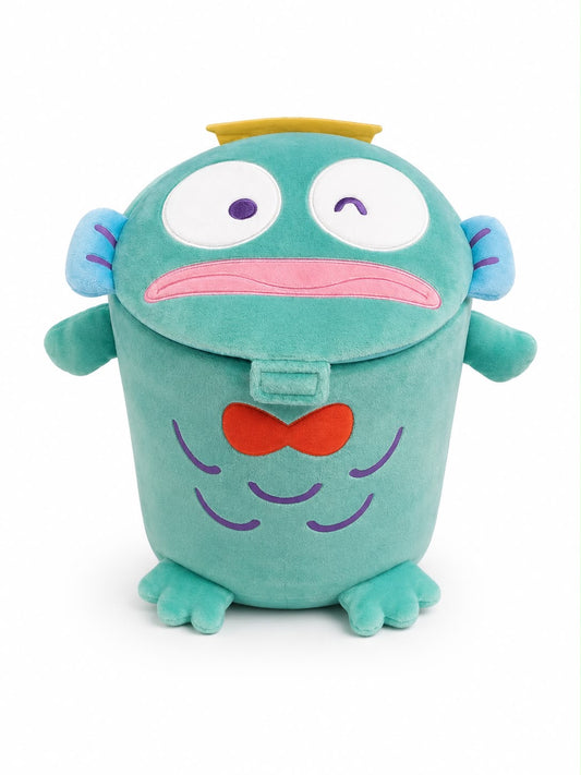 Hangyodon Flip Top Japanese Sanrio Plush Storage Bin