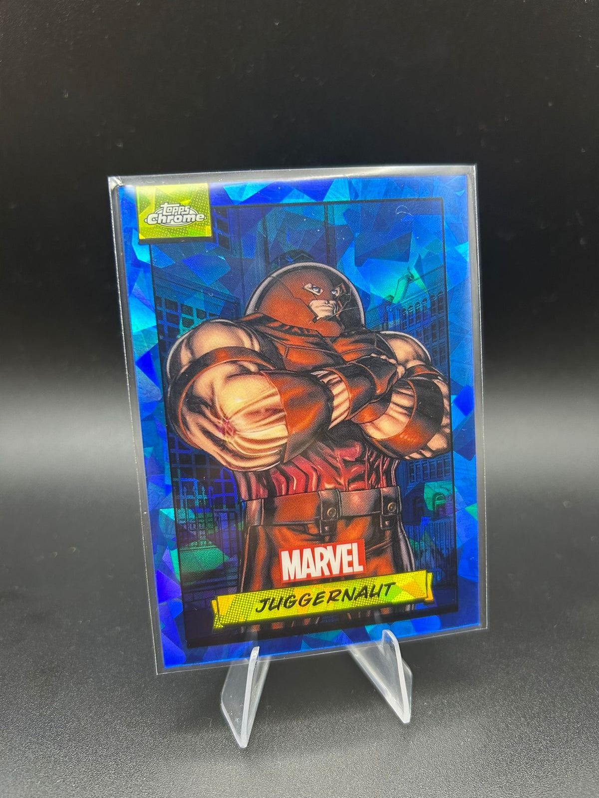 2024 Topps Chrome Marvel Juggernaut Sapphire Base