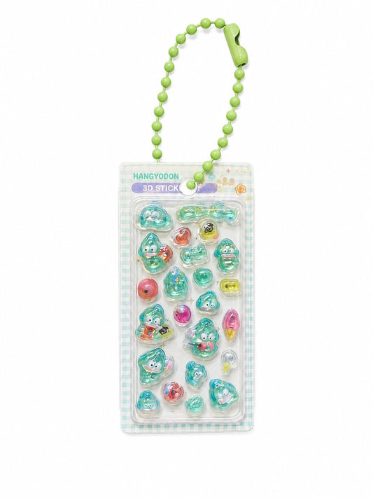 Miniature 3D Bubble Sanrio Sticker Keychain